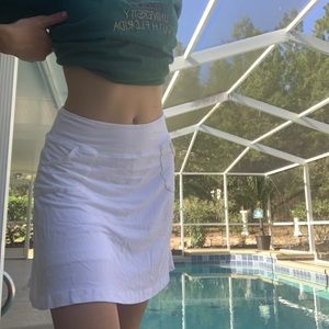 White Tennis mini skirt